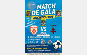 Match de Gala caritatif – AS Nancy Lorraine vs FC Metz