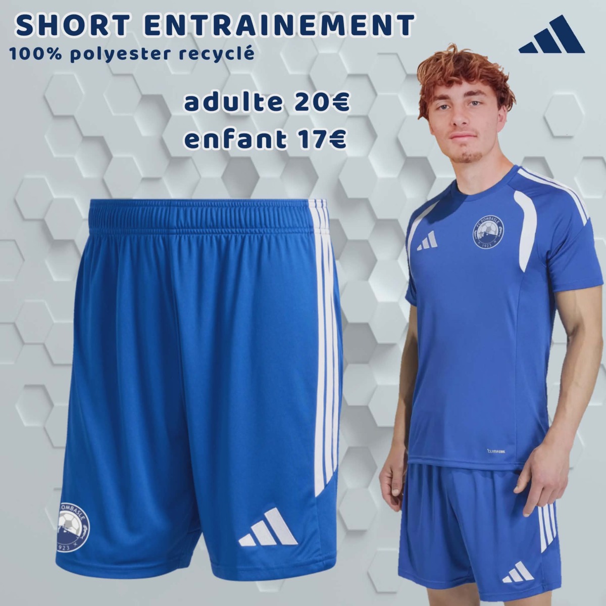 Short enfant Tiro 26 bleu