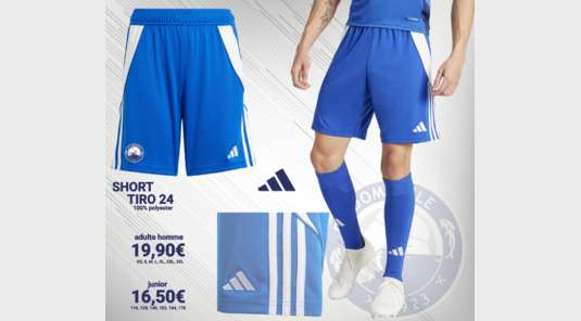 Short Adidas Tiro 24 modèle Homme